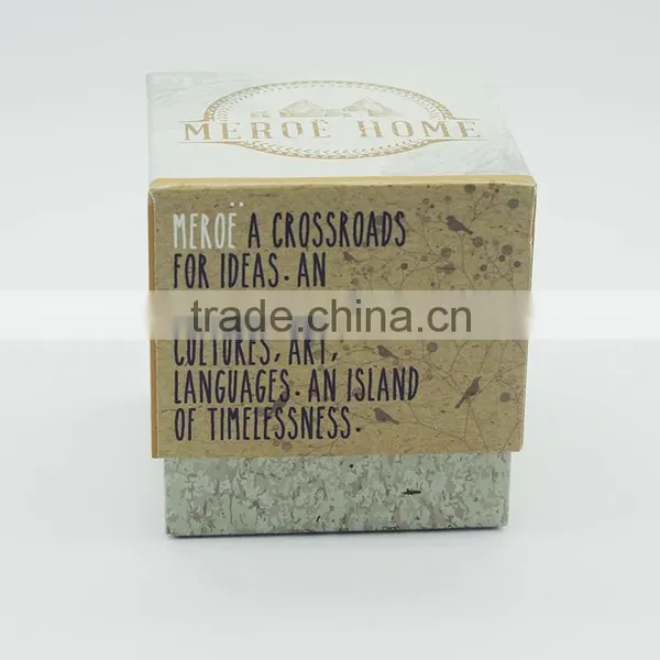Custom Scented Soybean Candle With Carboard Gift Box photo-3