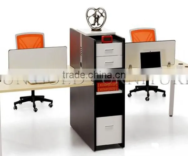 Simple but Most Fashionable Office Workstation for Four Office Staff(SZ-WSL329) photo-2