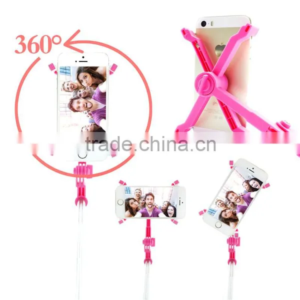 Hot Sale Cartoon Handheld Wired Selfie Stick for Camera and Smartphones photo-4
