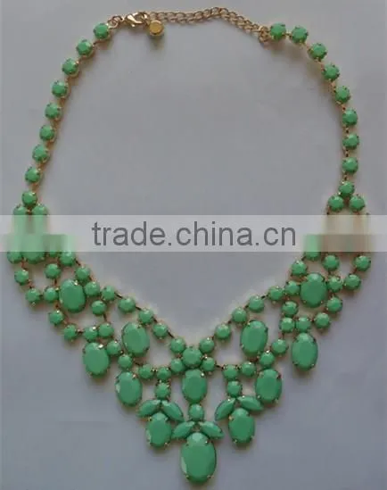 Hot Sale Fashion Acrylic Beaded Jewelry Necklace - N1412010 photo-2