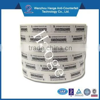 High Quality Common Zebras Scratch off Label photo-3