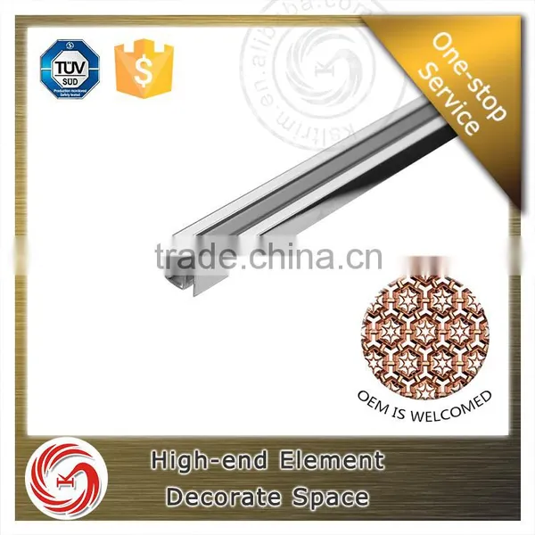Sample Supply Aluminum Profile U Shape Bronze Metal Tile Corner Trim photo-2