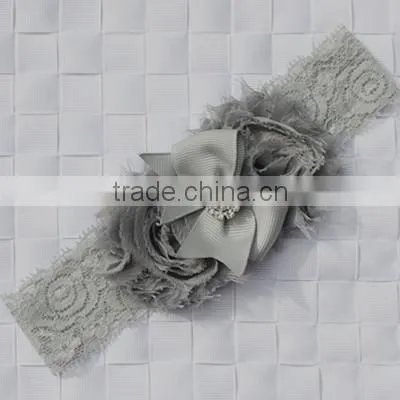Fashion Baby Lace Flower Headband Infant Headband Toddler Headband Navy Blue Headband Baby Flower Hair Band Wh-1738 photo-4