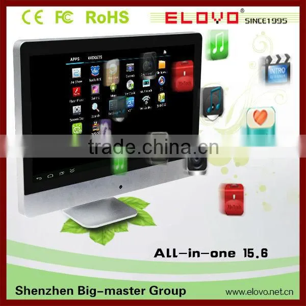 TV,computer and TV Box All-in-one PC With Mouse ,keyboard and Remote Control 15.6 Inch Desktop Design Promotion Price