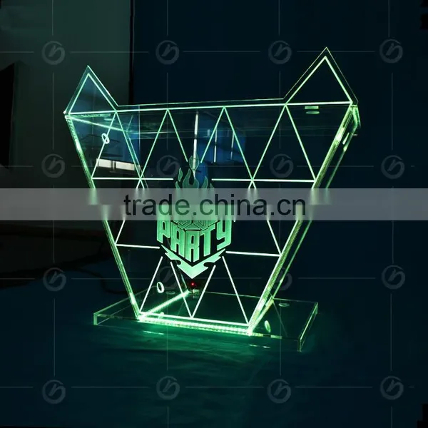 High Quality Night Bar Acrylic LEDRGB Light Table Designs, Night Club dj Facade, Night Bar Booth Night Bar Furniture photo-3