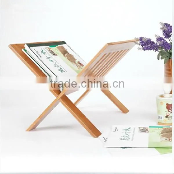 Foldable Magazine Bamboo Display Rack photo-6