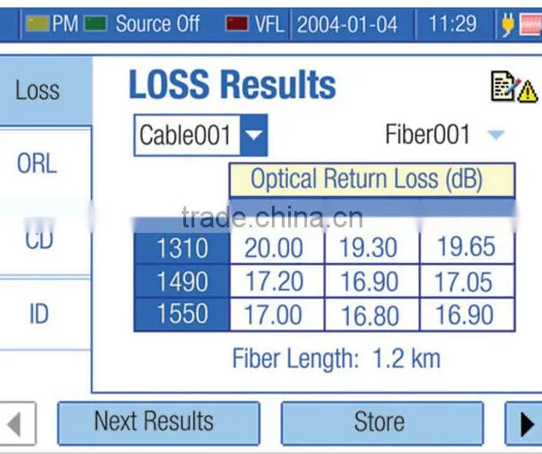 NETWORK TESTING MEASUREMENT OF OPTICAL LOSS and ORL FOT-930 photo-4