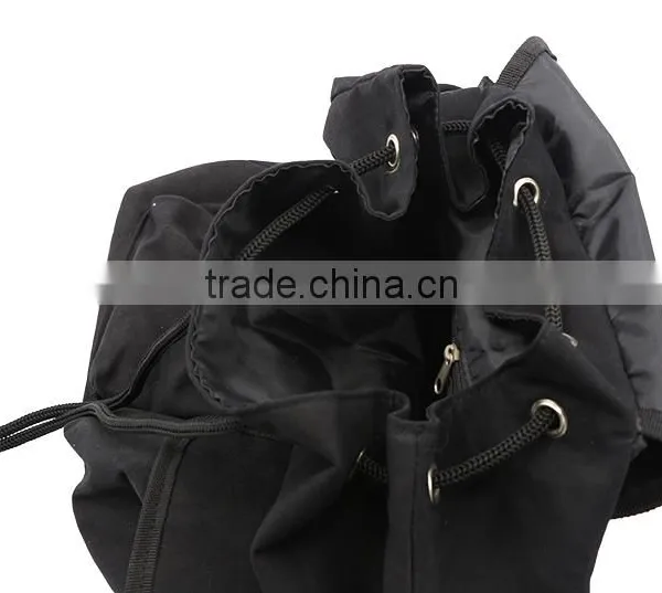 Fashion Canvas Polyester Travel Backpack Bags With Drawstring Closure photo-2