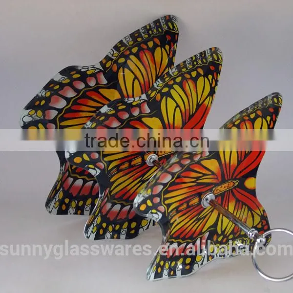 Creative Butterfly Plate of Three Layers of Glass photo-6