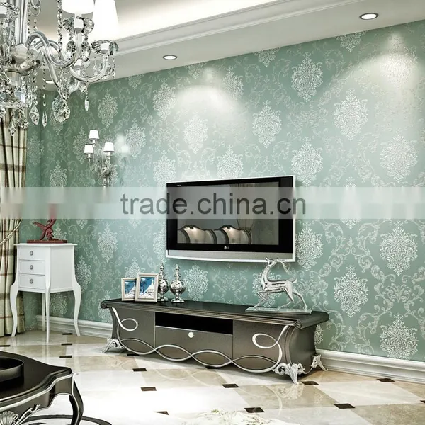 European Home Bedroom Decorating 3d Textured Wallpaper photo-3