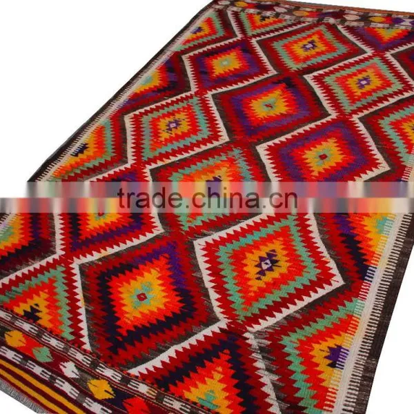 Vintage Oriental Rugs - Rectangular Turkish Vintage Wool Rug photo-2