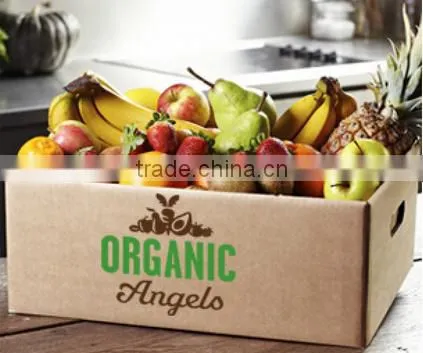 Colored Offset Printing Corrugated Paper Box for Fruit Vegetable Packaging on Sale photo-4