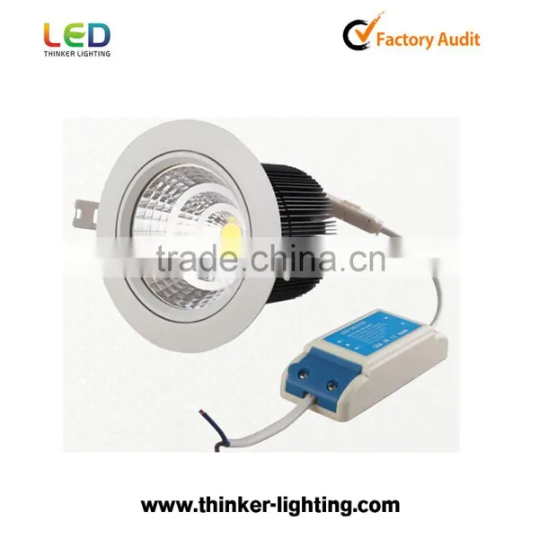 2016 high quality recessed COB led downlight 30W price With CE&Rohs