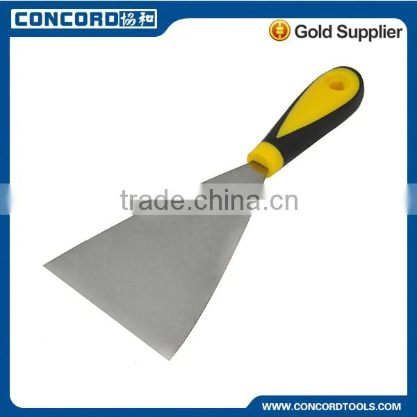 20mm Polished Carbon Steel Putty Knife with Plastic Handle, Wall Scraper