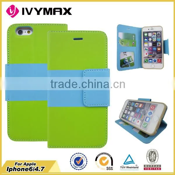 Leather Wallet Case for Apple Iphone 6 Cellphone Case Accessory photo-3