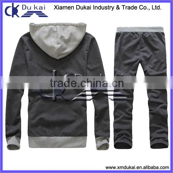 Men's Knit Tracksuit, Men's Knitted Sportswear, Men's Terry Hoodie and Pants Set photo-2