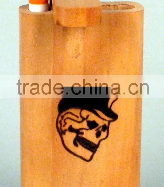 Cedar Wood Smiley Face Dug Out Pipe photo-3
