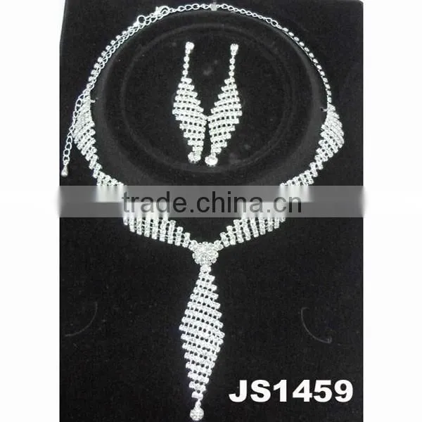 2014 Pakistani Rhinestone Necklace Earring Set Bridal Jewelry Set photo-5