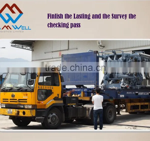 Oversize Plastics Machinery Flat Rack Container Project of Hong Kong Logistics