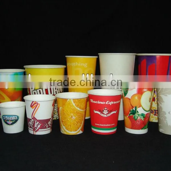Cold Hot Drink Disposable Paper Cup With Lid
