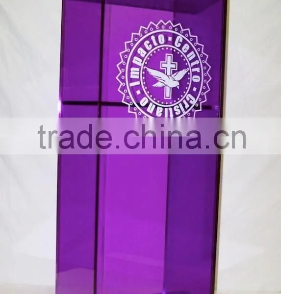Detachable Modern Wholesale Customized Cheap Acrylic Podium/acrylic Pulpit/acrylic Lectern Stand Shenzhen Factory photo-2
