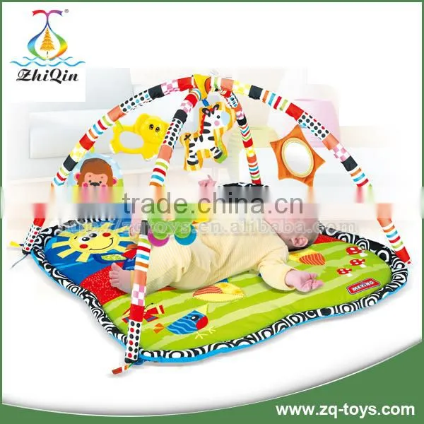 Funny Baby Crawl Mat With Hanging Toy photo-2