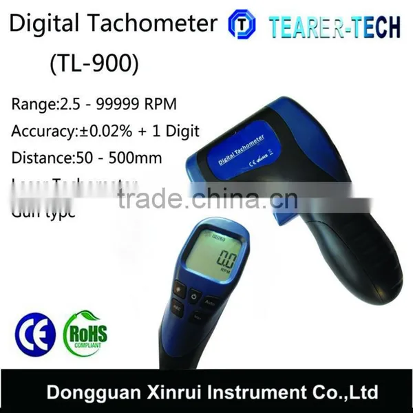 Cheapest Digital LED Non Contact Gun Tachometer With Backlit LCD Display and 99999 RPM Range TL-900 photo-2