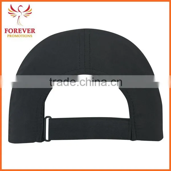 Chinese Supplier Ployester Black Baseball Cap With Reflective Sandwich Visor Hat photo-6