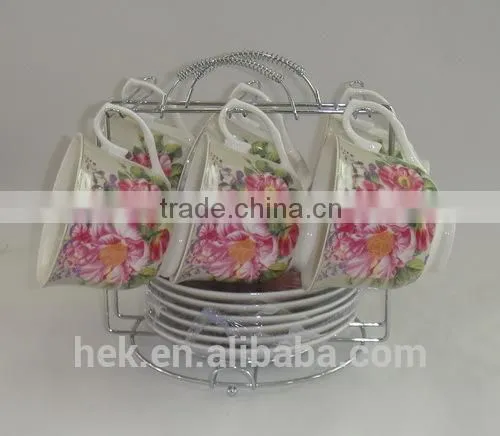 Factory Price Bone China Cup and Saucer Coffee Set photo-4