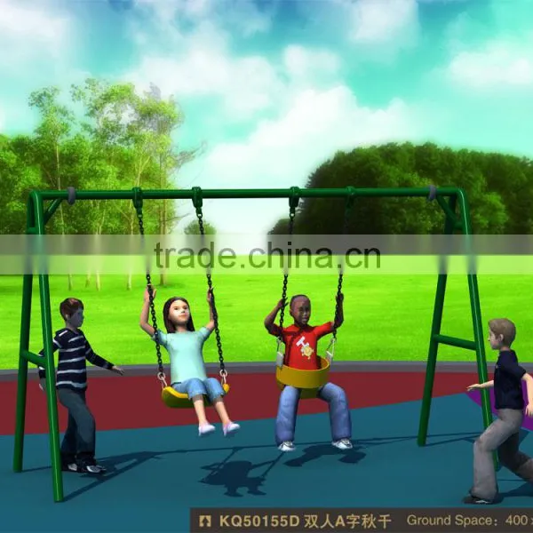 Kaiqi Group Sportsplay Modern Metal Swing Set With Hot Galvanized Steel Pipe and Electrostatic Painting