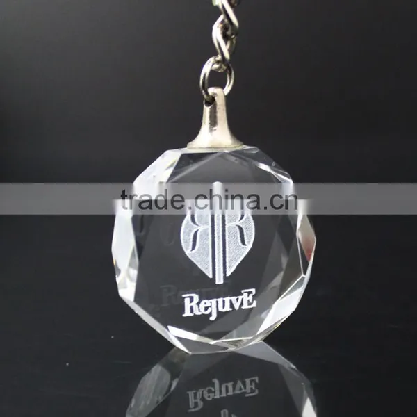 K9 Crystal Glass Keychain With Inner Laser Engraving Key Holders photo-2