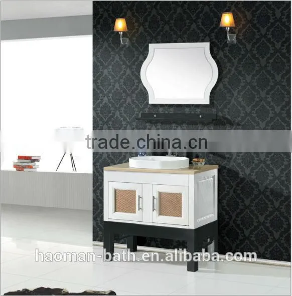 HM-098(ABS)Modern cabinet design pratical bathroom furniture bathroom cabinet white wash vanity
