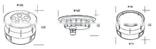 20W 316 Stainless Steel 12V 24V Swimming Pool IP68 Fountain LED Underwater Light photo-4