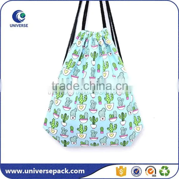 Promotional White Cotton Backpack Bag With Drawstring for Shoes Supplier's Choice photo-3