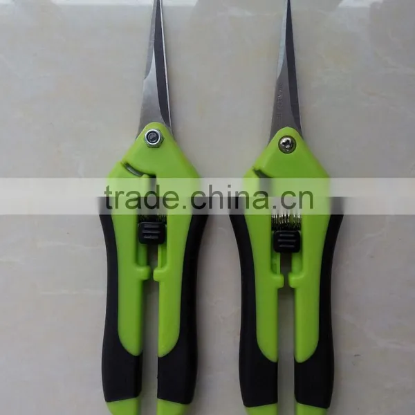 top quality popular plastic handle stainless steel garden scissor