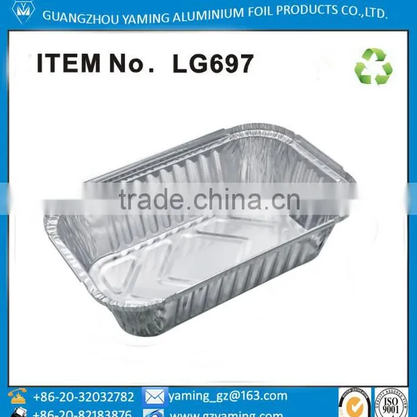 Foil Containers 750ml Aluminium Foil Tray With Lid Shrimp Food Package