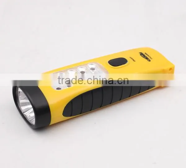 Torch Light Dry Battery Led Flashlight Plastic Torch With Radio photo-4