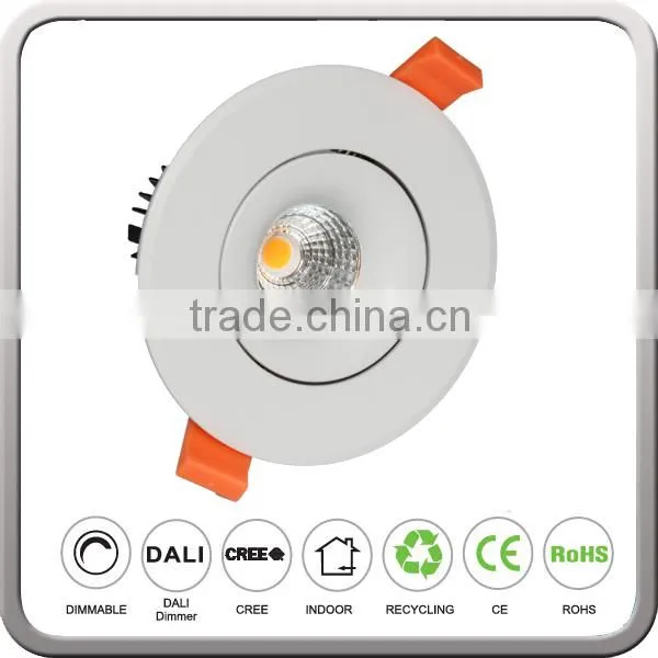 6W 9W Ceiling Recessed LED Down Light for Villa Hotel Shopping Mall photo-3