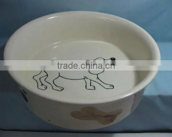 Ceramic Pet Bowl With Little Paw