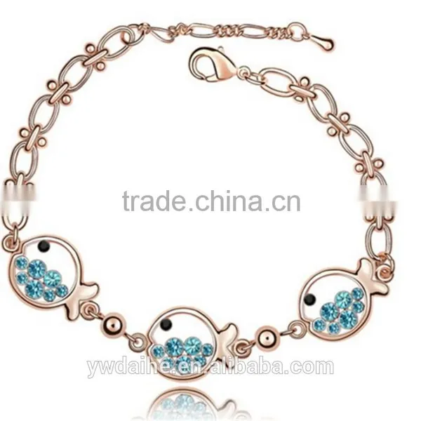 Daihe Small Fish With High Quality Crystal Bracelet photo-2