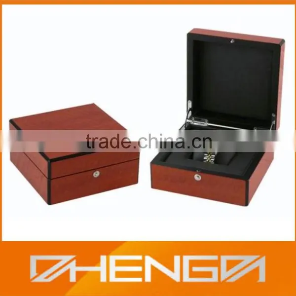 High Quality Guangzhou Factory Custom Made-in-china Gift Wooden His-and-hers Watches Box (ZDS-SJF104) photo-2
