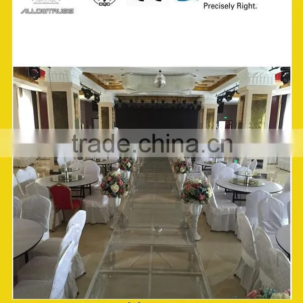High Quality Aluminum Assemble Glass Stage With Adjustable Height and Mobile Folding Platform With Anti-slip Surface photo-5