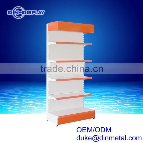 Single Sided 5 Tiers Supermarket Gondola Shelf With Powder Coating Finish photo-3