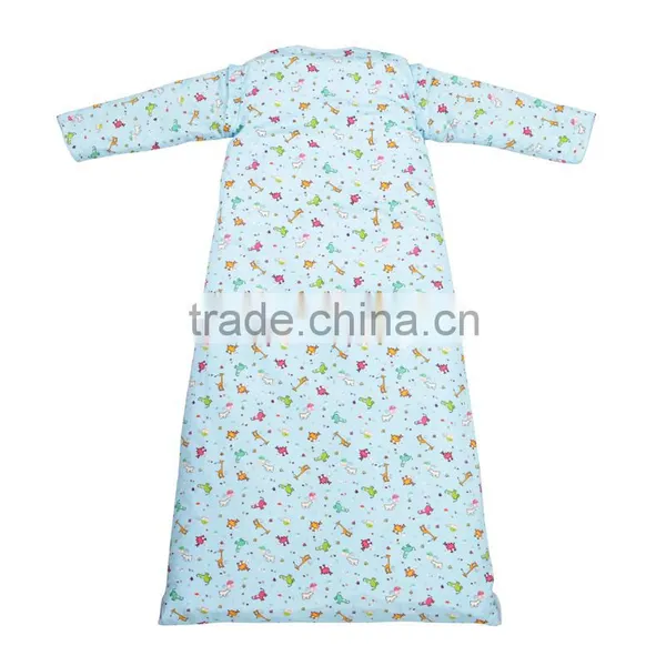 Infant Kids Anti Kicking Quilt Sleeping Bag for Four Seasons Detachable Fillings Blue Style photo-5