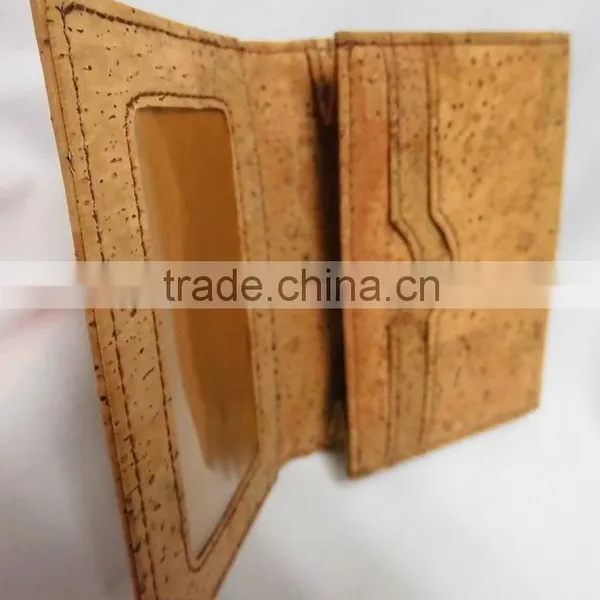 Wholesale Nature Cork Leather Name Card Holder, Cork Business Card Holder(C22) photo-2