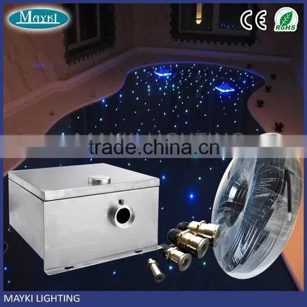 2016 Swimming Pool Led Light End Glow Fiber Optic With Black Sheated and LED Illuminator photo-2