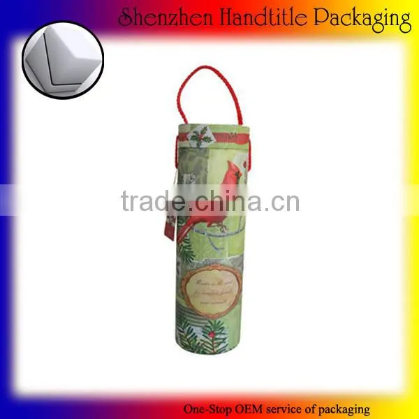 Customized Round Tube Box With Rope Handles photo-3