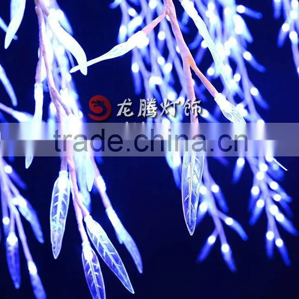 3.5m White Outdoor Artificial Led Weeping Willow Tree photo-6