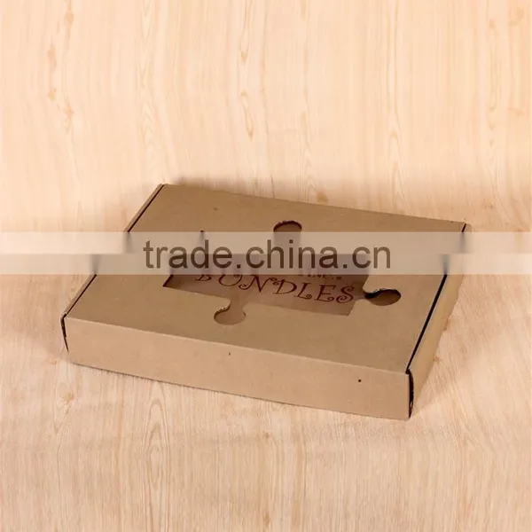 Custom Folding Kraft Paper Box For Packaging Food With No Glue photo-3
