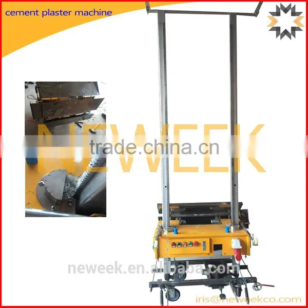 Neweek Automatic Lifting Rack Type Indoor Wall Putty Lime Cement Plaster Machine